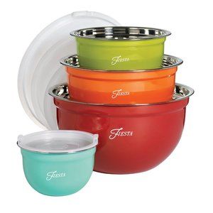 Fiesta® 8 piece Mixing Bowl Set Gently Used